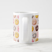 Donut Bakery Shop Muster Jumbo-Tasse (Rückseite)