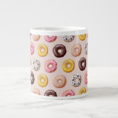 Donut Bakery Shop Muster Jumbo-Tasse (Vorderseite)