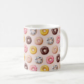 Donut Bakery Shop Muster Kaffeetasse (VorderseiteRechts)
