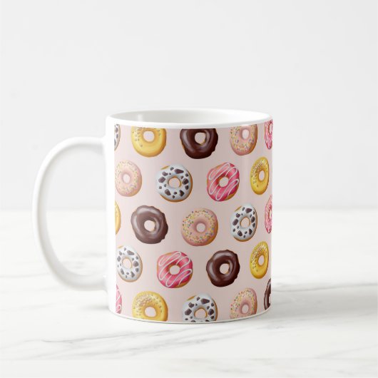 Donut Bakery Shop Muster Kaffeetasse (Links)