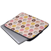 Donut Bakery Shop Muster Laptopschutzhülle (Vorne Knopf)