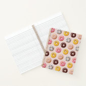 Donut Bakery Shop Muster Notizblock (Innenseite)