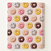 Donut Bakery Shop Muster Notizblock (Rückseite)