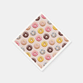 Donut Bakery Shop Muster Serviette (Ecke)