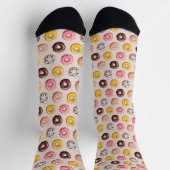 Donut Bakery Shop Muster Socken (Oben)