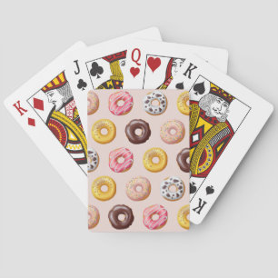 Donut Bakery Shop Muster Spielkarten