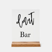 Donut-Bar-Hochzeit-Acrylschild Acrylschild (Vorderseite)