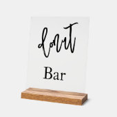 Donut-Bar-Hochzeit-Acrylschild Acrylschild (Winkel)