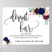 Donut Bar Party Hochzeitsempfang Poster (Vorne)