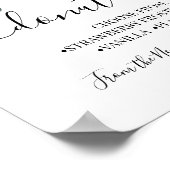 Donut-Bar-Süßigkeiten-Tischtenniszeichen für Hochz Poster (Ecke)