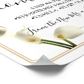 Donut-Bar-Süßigkeiten-Tischtenniszeichen für Hochz Poster (Ecke)