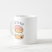 Donut Be Jelly Funny Donut Pun Kaffeetasse (Vorderseite Links)