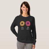 Donut Before After Makeup Sarcastic Doughnut Fast T-Shirt (Vorne ganz)