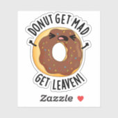 Donut bekommen Mad Leaven Funny Donut Pub Aufkleber (Blatt)