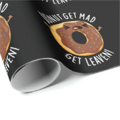 Donut bekommen Mad Leaven Funny Donut Pun Dark BG Geschenkpapier (Rolleneckpunkt)
