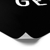 Donut bekommen Mad Leaven Funny Donut Pun Dark BG Poster (Ecke)