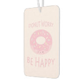 Donut Besorgnis sei glücklich Niedliche Pink Dough Autolufterfrischer (Links)