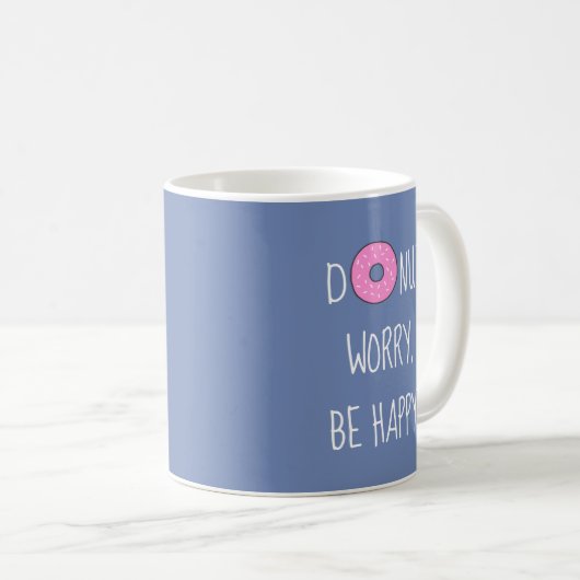 Donut Besorgnis zu sein glücklichen Niedlichen Car Kaffeetasse (VorderseiteRechts)