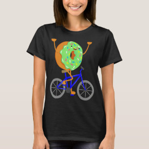 Donut Bike Wheels Bicycle Cyclist Food Cycling The T-Shirt