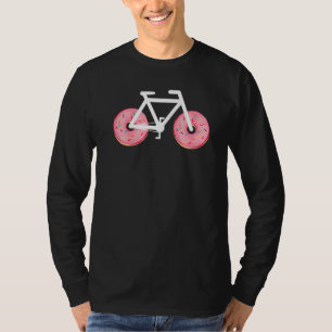 Donut Bike Wheels Fahrradfahrer Nahrung Fahrrad fa T-Shirt