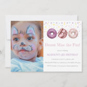 Donut Birthday Einladung Donut Grow Up Foto (Vorderseite)