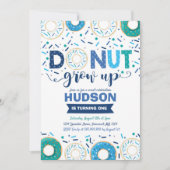 Donut Birthday Einladung Donut Grow Up Party (Vorderseite)
