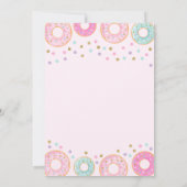 Donut Birthday Einladung Donut Grow Up Party (Rückseite)