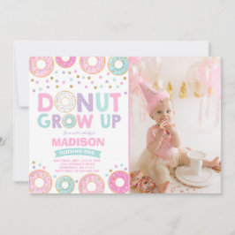 Donut Birthday Einladung Donut Grow Up Party