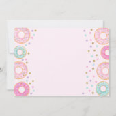 Donut Birthday Einladung Donut Grow Up Party (Rückseite)