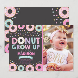 Donut Birthday Einladung Donut Grow Up Party
