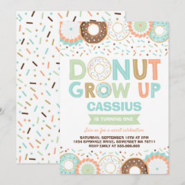 Donut Birthday Einladung Donut Grow Up Party