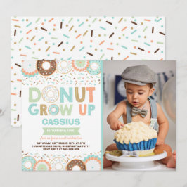 Donut Birthday Einladung Donut Grow Up Party