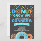 Donut Birthday Einladung Donut Grow Up Party (Vorderseite)