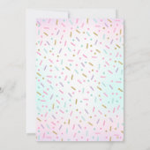 Donut Birthday Einladung Donut Grow Up Party (Rückseite)