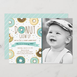 Donut Birthday Einladung Donut Grow Up Party