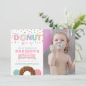 Donut Birthday Einladung Donut Grow Up Party (Stehend Vorderseite)