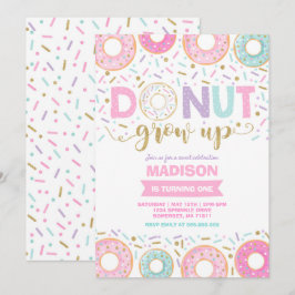 Donut Birthday Einladung Donut Grow Up Party