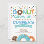 Donut Birthday Einladung Donut Grow Up Party (Vorderseite)