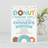 Donut Birthday Einladung Donut Grow Up Party (Stehend Vorderseite)