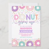 Donut Birthday Einladung Donut Grow Up Party (Vorderseite)