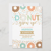 Donut Birthday Einladung Donut Grow Up Party (Vorderseite)