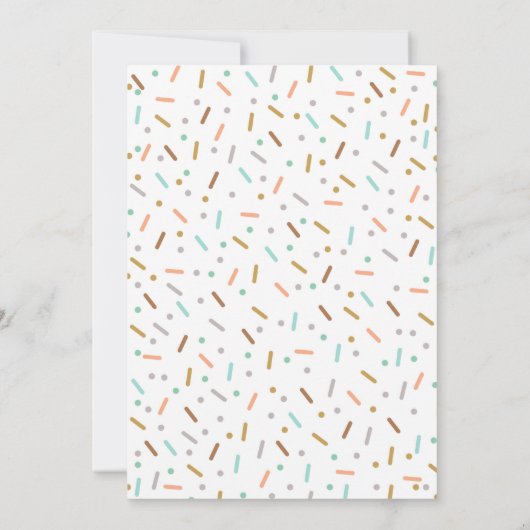 Donut Birthday Einladung Donut Grow Up Party (Rückseite)