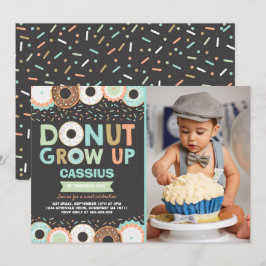 Donut Birthday Einladung Donut Grow Up Party