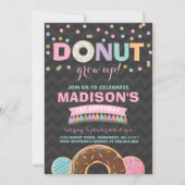 Donut Birthday Einladung Donut Grow Up Party (Vorderseite)