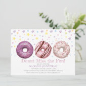 Donut Birthday Einladung Donut Grow Up Party (Stehend Vorderseite)