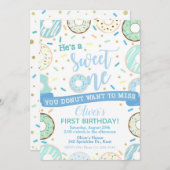 Donut Birthday Einladung Sweet One Party (Vorne/Hinten)