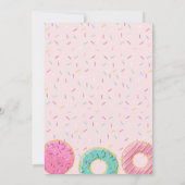 Donut Birthday Einladungen (Rückseite)