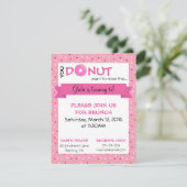 Donut Birthday Matte Einladung 4,25" x 5,5" (Stehend Vorderseite)