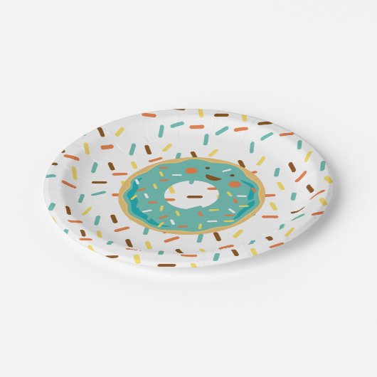 Donut Birthday Paper Teller (Schrägansicht)