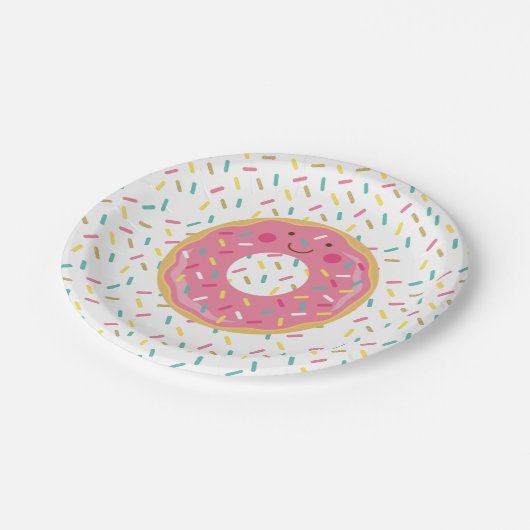Donut Birthday Paper Teller (Schrägansicht)
